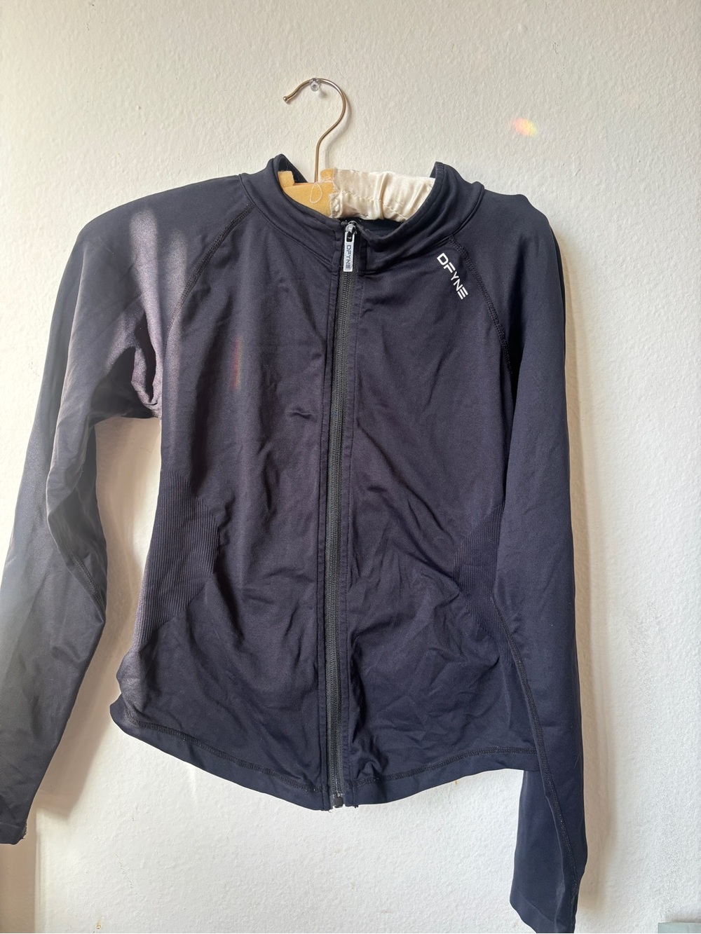 Womens Black DFYNE ZIP UP